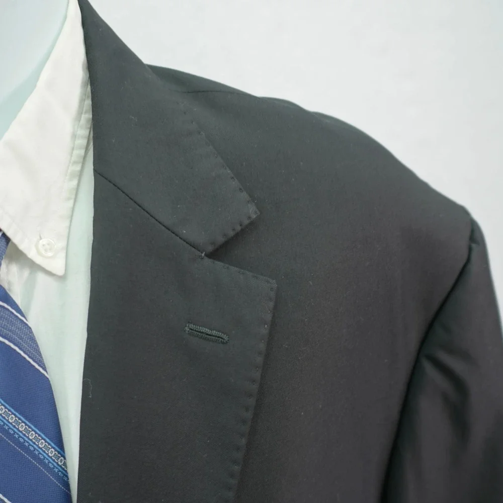 Pronto Uomo Signature Italy Black Super‎ 120s Wool Blazer 56L / Slim Fit 58L